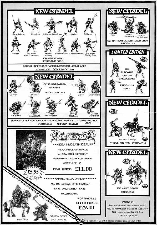 April 1986 Flyer