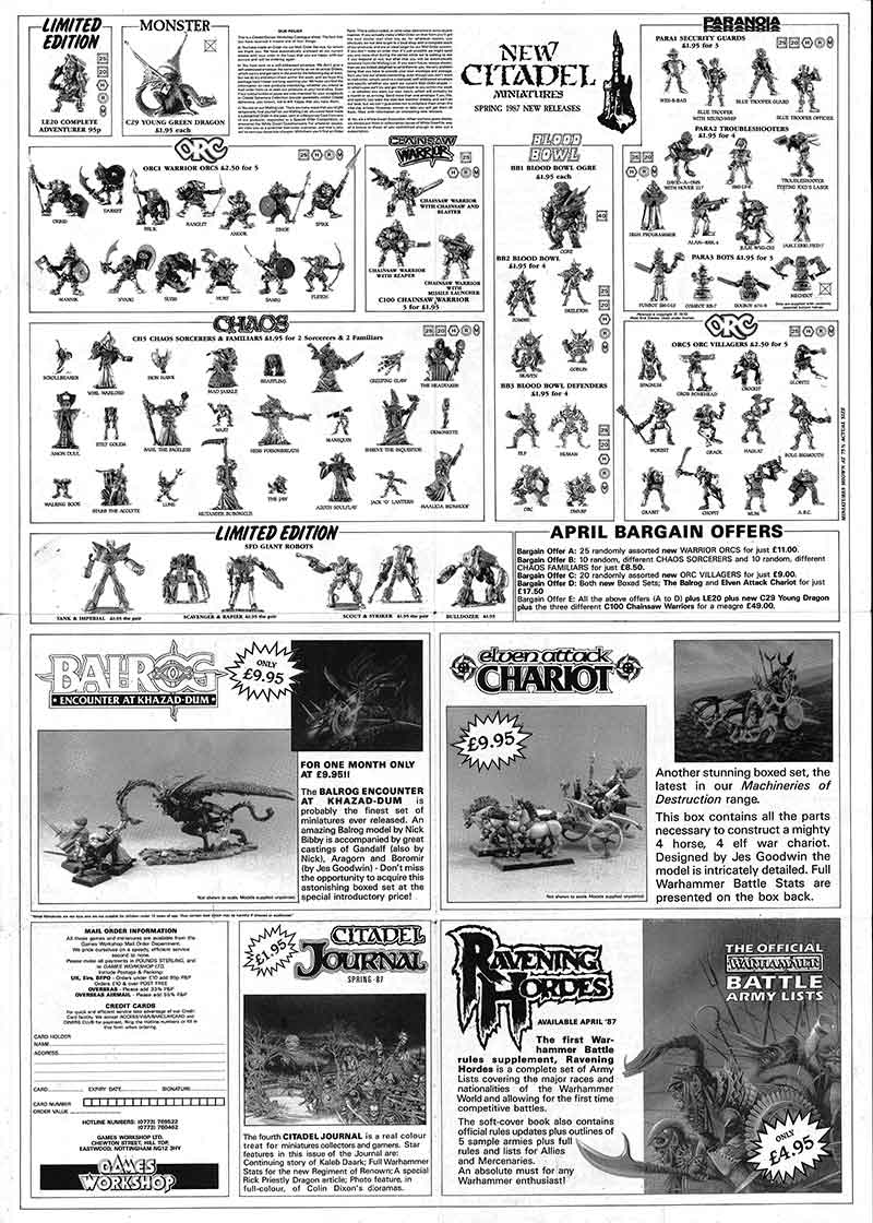 April 1987 Flyer