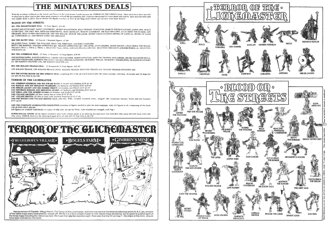 April 1987(?) Terror on the Streets Flyer
