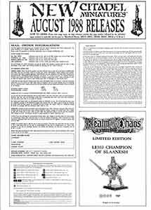 August 1988 Flyer