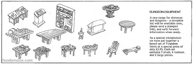 DS2 Dungeon Equipment - August 1984 Flyer