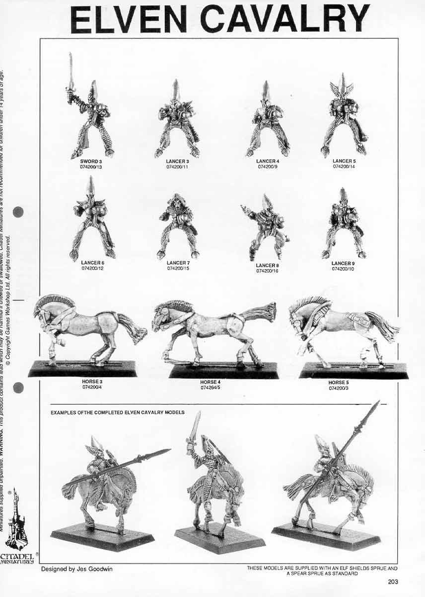 click to return to small image: cat1991bp203elfcavalry-01.htm.
