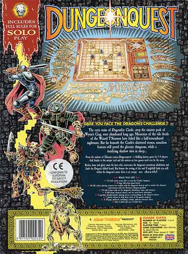 Dungeonquest Box back