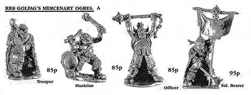 RR8 - Golfag's Mercenary Ogres  - Spring 1987 Flyer