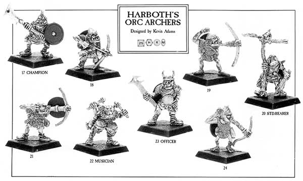RRD3 Harboth's Orc Archers - 1988 Catalogue
