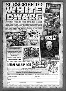 White Dwarf Subscription